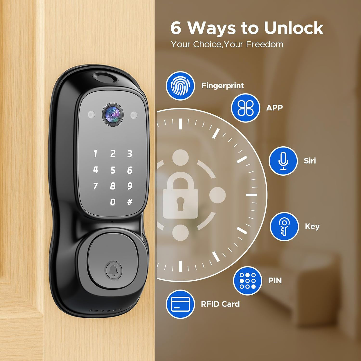 Tuya Wifi Smart Door Lock ‎Cam - Electronics & Gadgets Beginning With D review and price