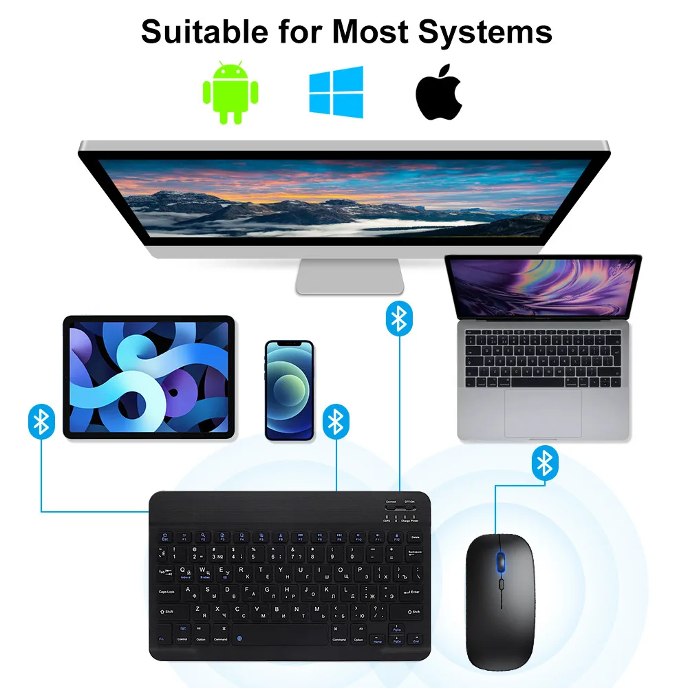 New 2025 Bluetooth Wireless Ke - Wireless Keyboard Mini review and price