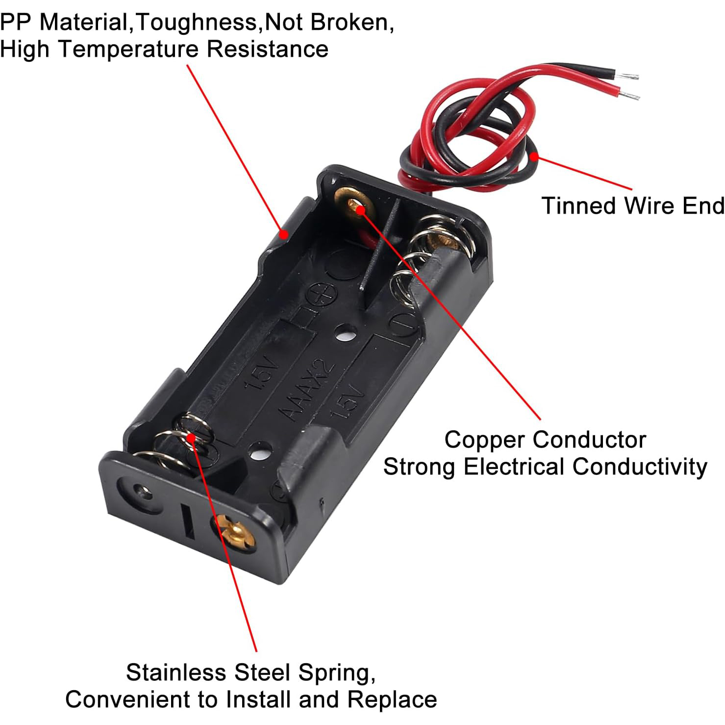 10pcs AAA Battery Holder 2X 1. - Unique Electronics Gadgets review and price