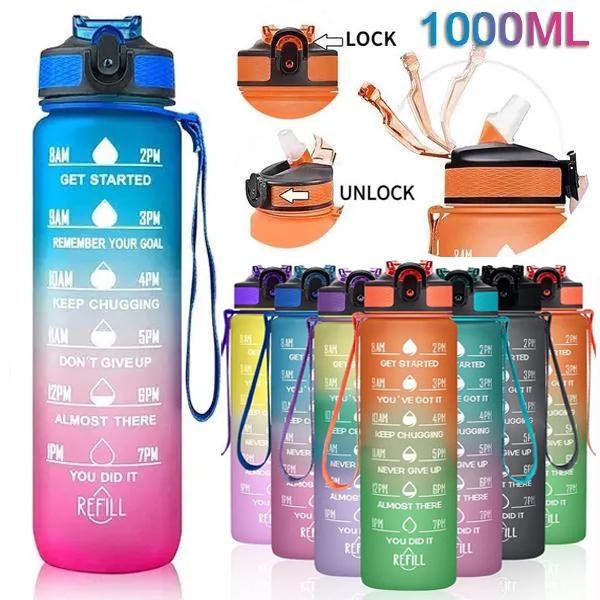 1L Sports Water Bottle with St - Smart Water Bottle Tracker review and price