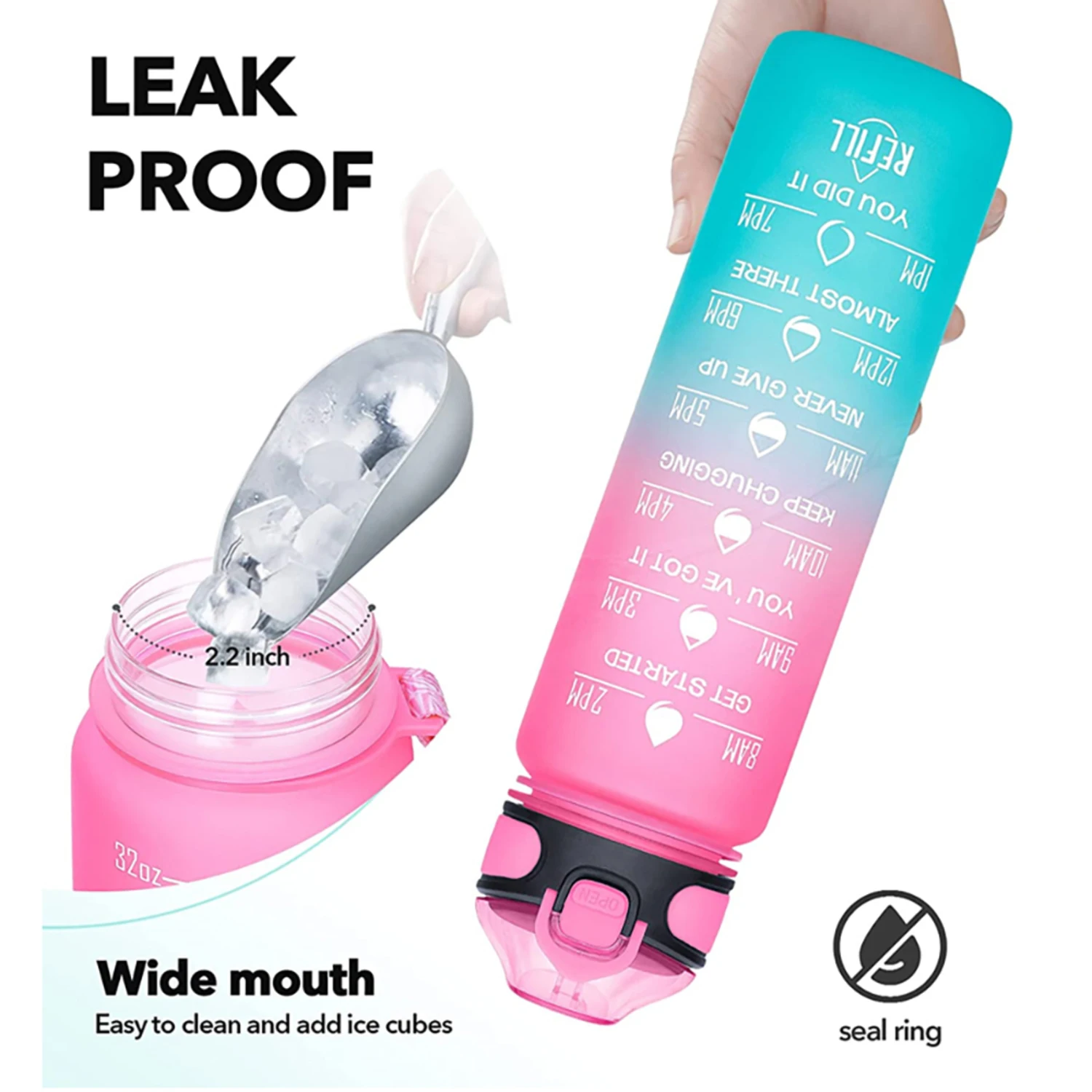 1L Sports Water Bottle with St - Smart Water Bottle Tracker review and price